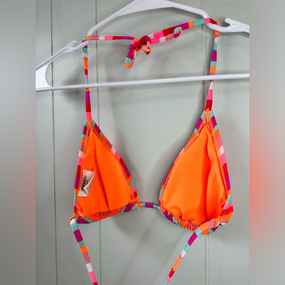 Old Navy Pink and Orange Bikini Vibrant Swimwear - Picture 7 of 9